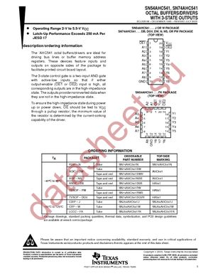 SN74AHC541DBRE4 datasheet  